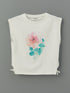 LC Waikiki Crew Neck Floral Girls' Crop T-Shirt